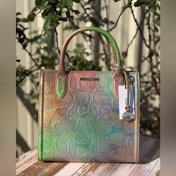 NWT BRAHMIN NEW WITH TAGS Small Caroline All Over Snake - Stunning! price firm - Picture 10 of 15